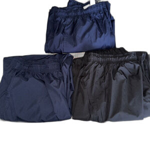 Pro Spirit Athletic Pants Large Navy Blue Elastic Waist Lined Zip Btw (3) Combo